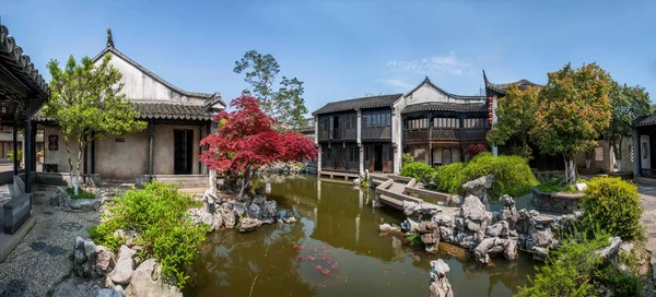 Wujiang şehir, Antik şehir Qiao Le Tang Bahçe taş döşeli bahçe köşk