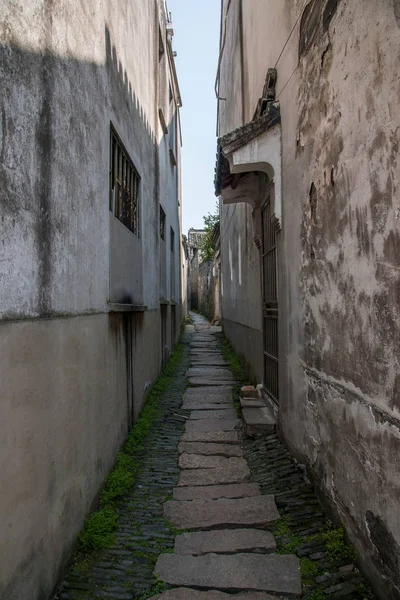 Ciudad de Wujiang con la antigua ciudad de callejón —  Fotos de Stock