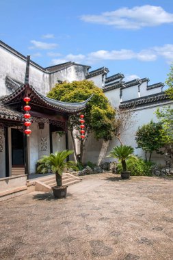 Wujiang şehir antik kenti Jiayin Kilisesi ile