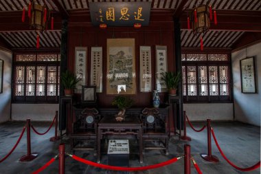 Wujiang şehir Tongli Antik şehri geri çekilme Bahçe mimarisi