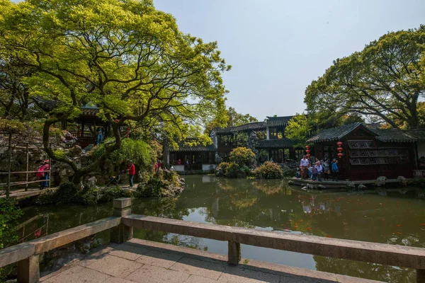 Wujiang şehir ile geri çekilme Bahçe Bahçe waterside antik kenti