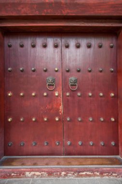 Suzhou Hanshan Tapınağı Pu Ming kulesi kapısı