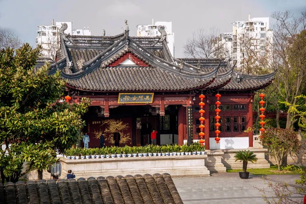 Suzhou Fengqiao natuurgebied Wu deur oude rijm fase — Stockfoto