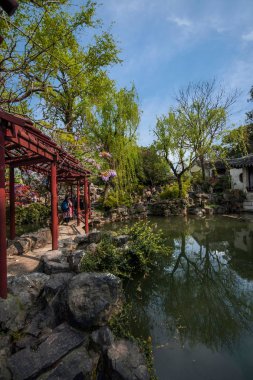 Suzhou klasik Bahçe Bahçe Bahçe waterside kalmak