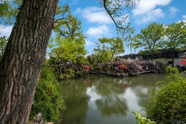 Suzhou klasik Bahçe Bahçe Bahçe waterside kalmak