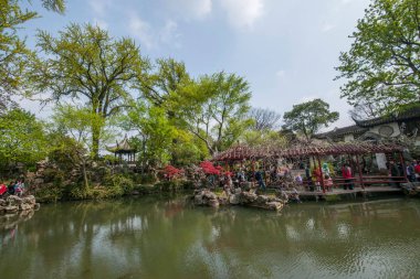 Suzhou klasik Bahçe Bahçe Bahçe waterside kalmak