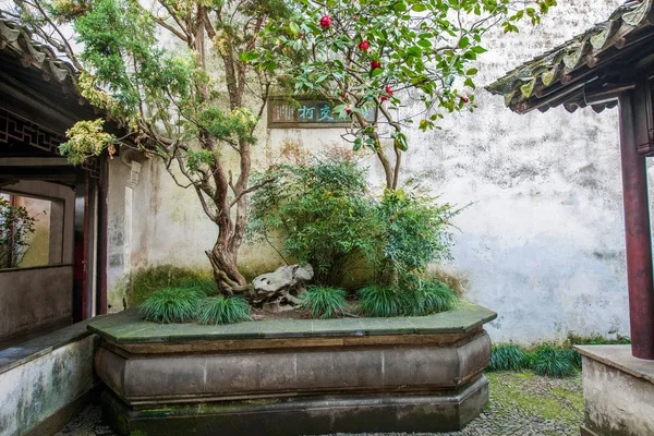 Suzhou jardim jardim clássico — Fotografia de Stock
