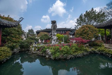 Suzhou klasik Bahçe Bahçe Bahçe waterside kalmak
