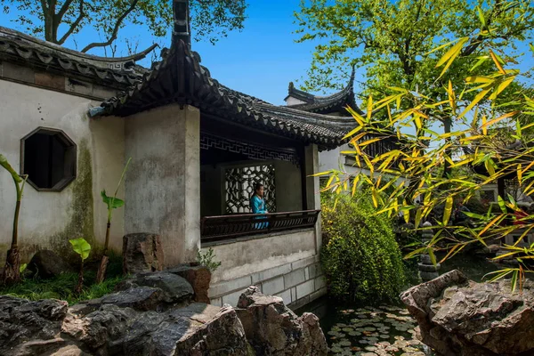 Suzhou klasické zahradní garden — Stock fotografie