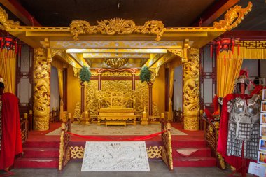 Suzhou Dingyuan halk uzun yatak sahne İmparator Bahçe