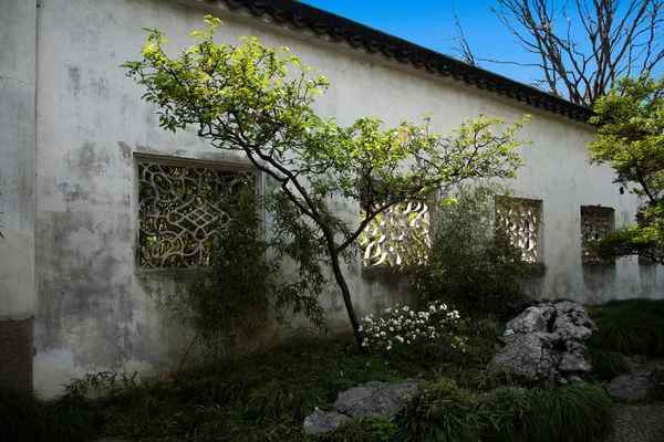 The Art of Corner of Suzhou Dugang Garden — Stock Photo, Image