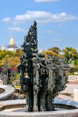 Wuxi Lingshan büyük Buda manzara alan Kowloon sulama banyo