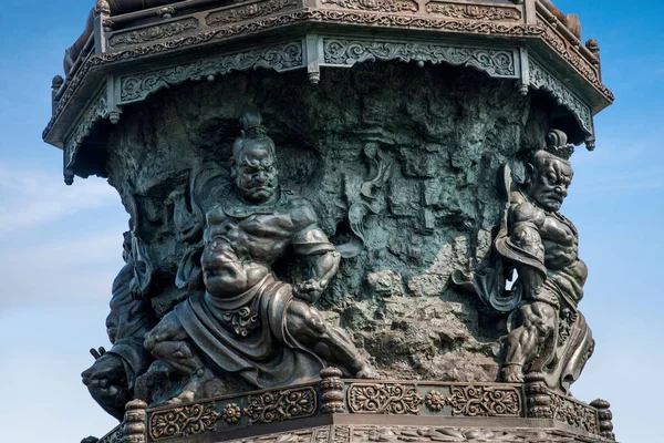 Wuxi lingshan großer Buddha landschaftlich reizvolle Gegend Kowloon Bewässerungsbad — Stockfoto