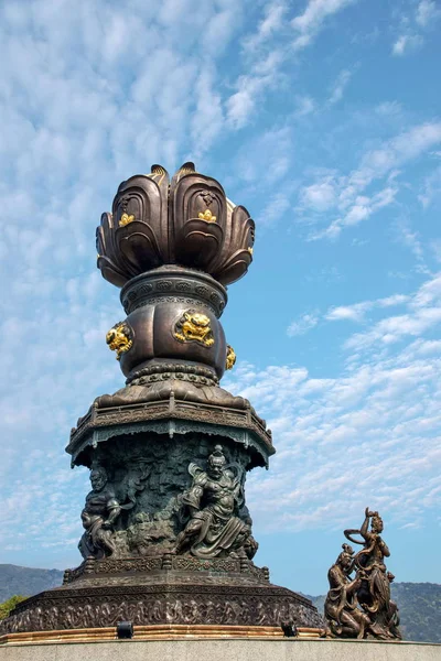 Wuxi Lingshan grande Buddha zona panoramica Kowloon bagno di irrigazione — Foto Stock