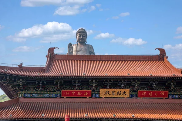 Wuxi Lingshan dev Buda manzara Spot Millennium tapınak Xiangfu Tapınağı — Stok fotoğraf