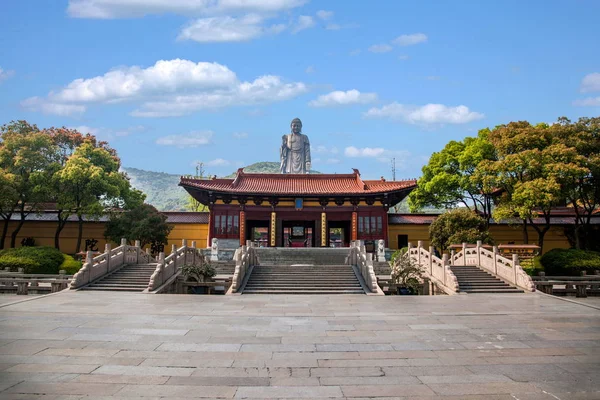 Wuxi Lingshan dev Buda manzara Spot Millennium tapınak Xiangfu Tapınağı — Stok fotoğraf