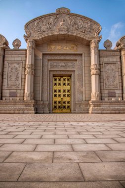 Wuxi Lingshan büyük Buda manzara alan Lingshan Vatikan Palace