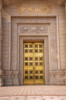 Wuxi Lingshan büyük Buda manzara alan Lingshan Vatikan Palace