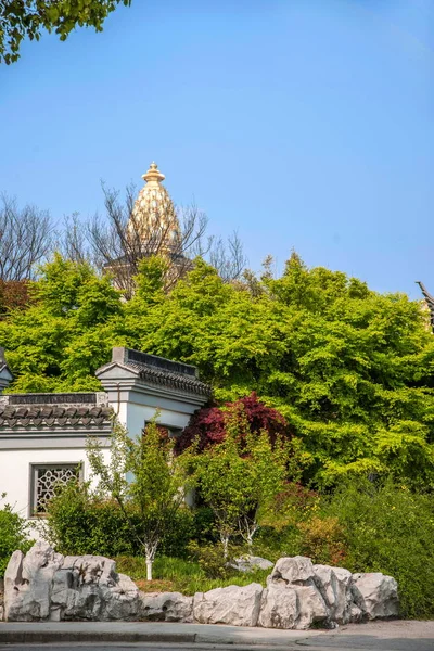 Wuxi Lingshan gran área escénica de Buda de la construcción del jardín de Suzhou —  Fotos de Stock