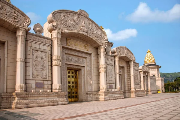 Wuxi lingshan großer Buddha landschaftlicher Bereich lingshan vatikanischen Palast — Stockfoto