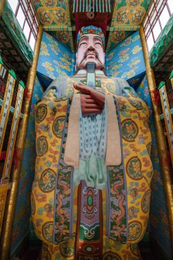 Wuxi Taihu Yuantouzhu Taihu Gölü Xiandao Ling Xiao Gong Yu Huang İmparator renk plastik