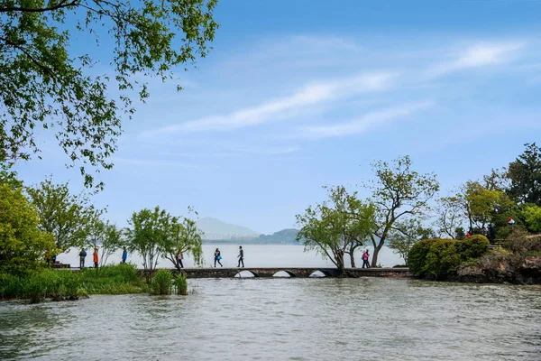 Wuxi Taihu Yuantouzhou lago Taihu centavos isla lago — Foto de Stock
