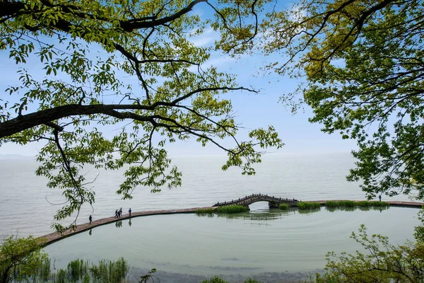 Wuxi Taihu Yuantouzhu Taihu Lake kusten — Stockfoto