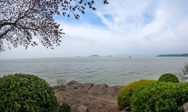 Wuxi Taihu Yuantouzhu Taihu Lake kusten — Stockfoto