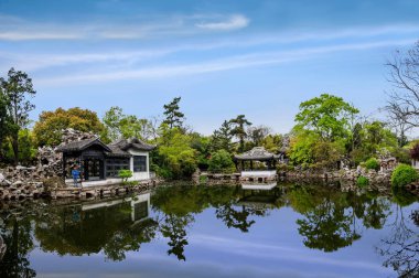 Wuxi Taihu Li Yuan Bahçe köprü su pavilion