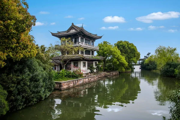 Wuxi Taihu Li Yuan Bahçe köprü su pavilion