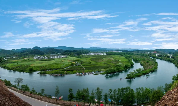 Teluk Bulan Jiangxi Wuyuan — Stok Foto