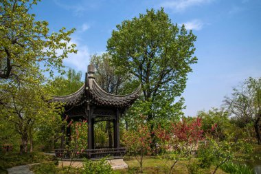 Yangzhou ince Batı Gölü Qingyu Ting Bahçe mimarisi