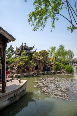 Yangzhou ince West Lake Jingxiang kitabevi Bahçe İnşaat