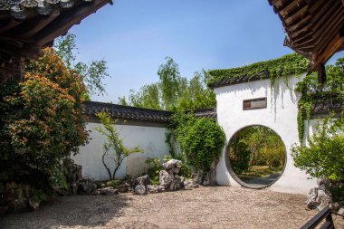 Yangzhou ince West Lake Jingxiang kitabevi Bahçe İnşaat