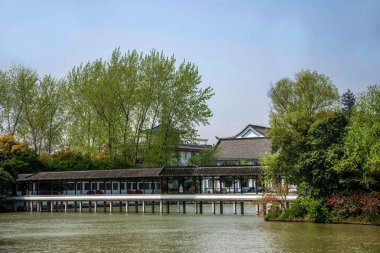 Yangzhou ince Batı Gölü Bahçe mimarisi