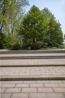 Yangzhou ince Batı Gölü Bahçe yol yol desen