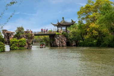 Yangzhou Ince Batı Lake Chunbo Köprüsü