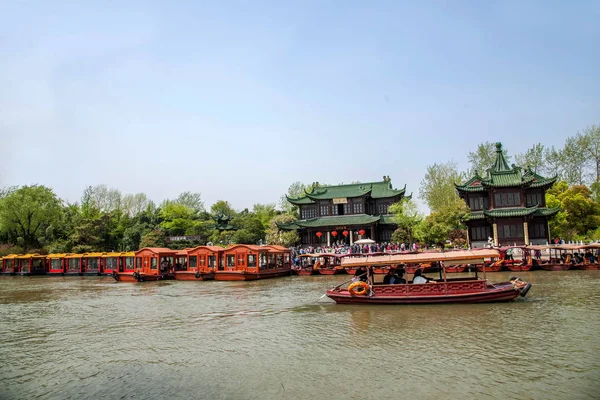 Yangzhou Slender West Lake Garden Arquitetura — Fotografia de Stock