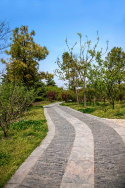 Yangzhou ince Batı Gölü Bahçe yollar