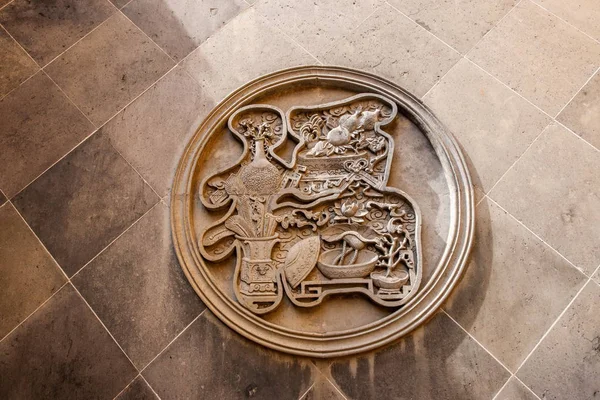 The "blessing" wall of the Guanyin Temple in Yangzhou — Stock Photo, Image