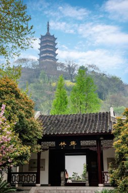Zhenjiang Jinshan Dinghui Temple million pagoda clipart