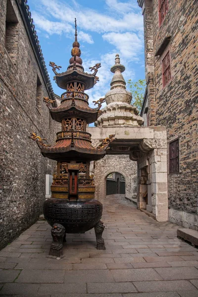 Zhenjiang Xijindu Ancient Street Pagode de Pedra Zhaokuan — Fotografia de Stock