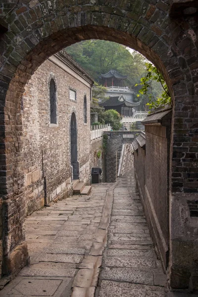 Zhenjiang Xijindu давньої вулиці — стокове фото