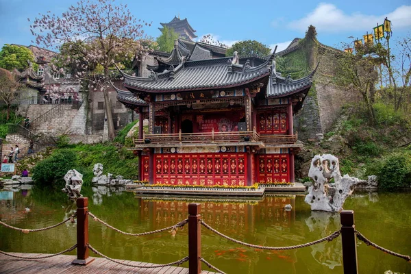 Zhenjiang Xijindu forntida gatuteater — Stockfoto