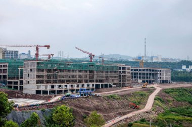 Wanzhou inşaat sitesi sitesi konut