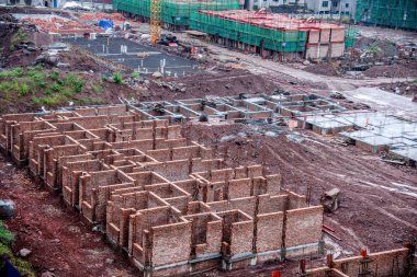 Wanzhou inşaat sitesi sitesi konut