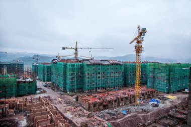 Wanzhou inşaat sitesi sitesi konut