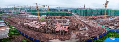 Wanzhou inşaat sitesi sitesi konut