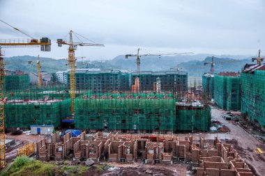 Wanzhou inşaat sitesi sitesi konut