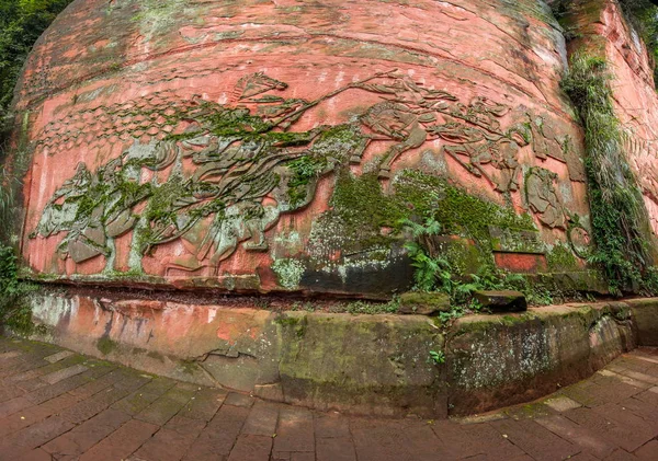 Sichuan Shannan zona del mare di bambù trenta - sei grandi sculture in pietra — Foto Stock